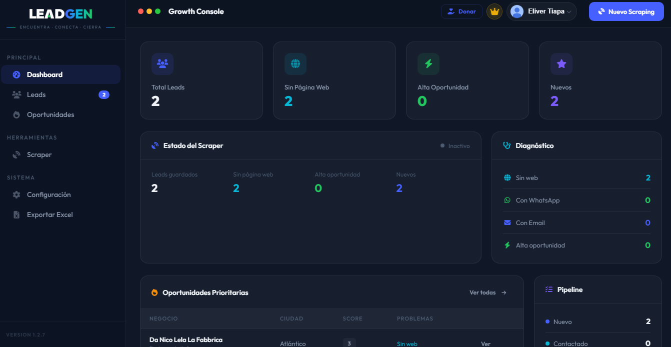 Dashboard LeadGen